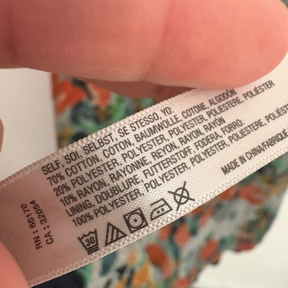 Anthropologie Saturday Sunday Long Sleeve Floral Tired Dress Women’s XL NWT - Picture 6 of 6